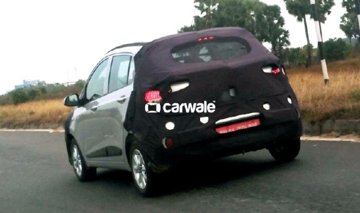 Hyundai Grand i10 2017 spied testing in India