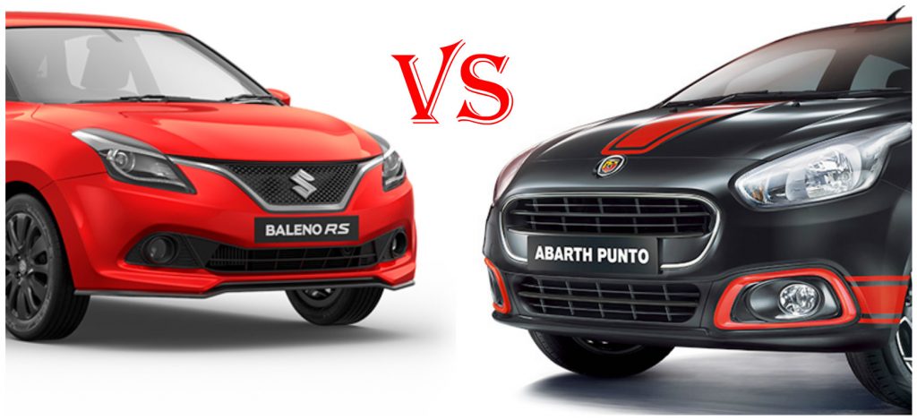 Maruti Baleno RS Vs Fiat Abarth Punto – Price, Features and Engine specification