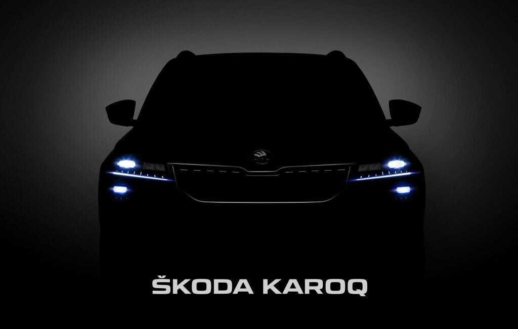 Skoda teases Karoq SUV ahead of its world premiere