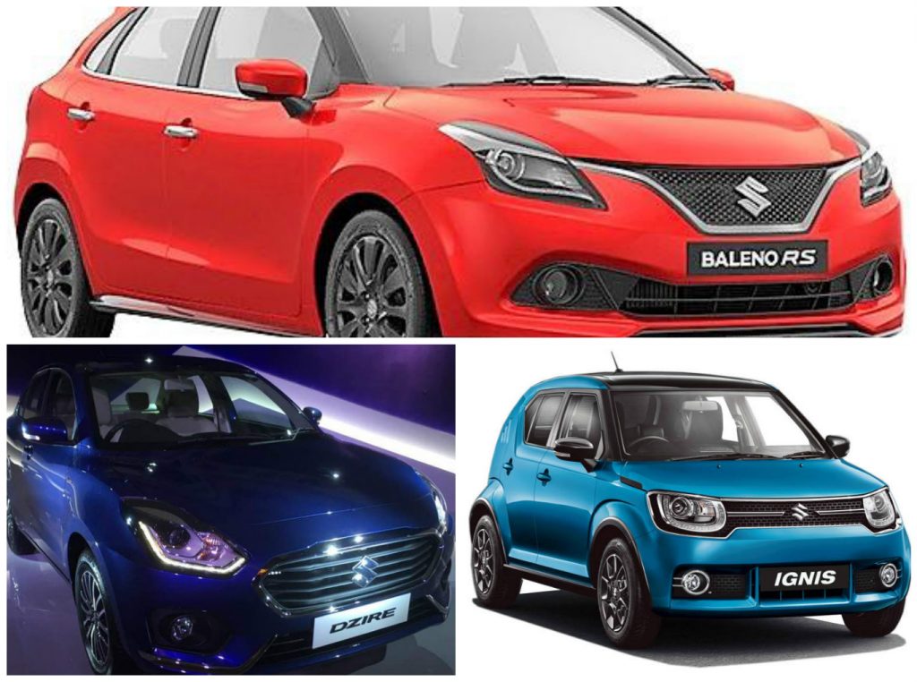 List of Maruti Cars launched in 2017 under INR 10 lakhs in India