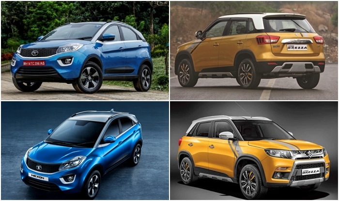Tata Nexon vs Maruti Vitara Brezza – Comparison: India Price, Specs, Features, Variants, Colours, Interior