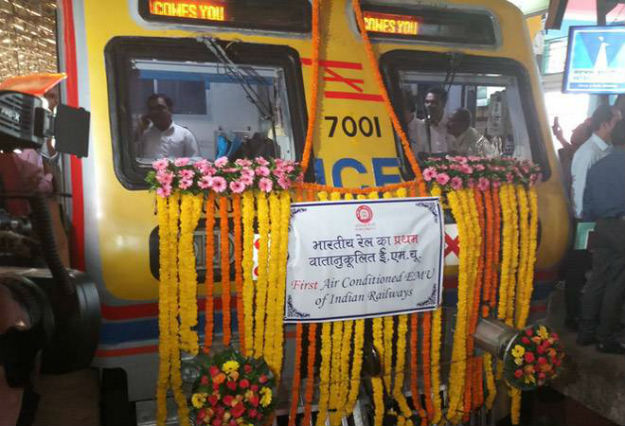 First AC local train starts in Mumbai