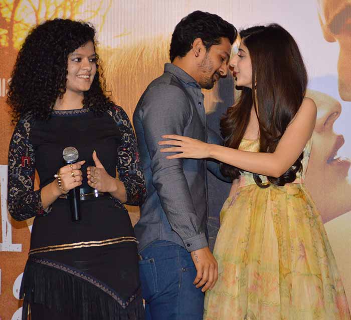 Harshvardhan Rane and Mawra Hocane at the audio launch of Sanam Teri