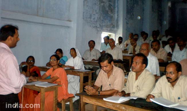 Bihar teachers protest botched competency test results Bihar teachers protest botched competency test results