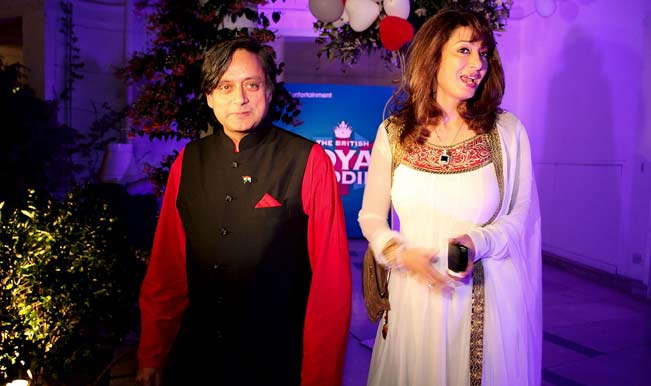 Agent Tharoor with his wife