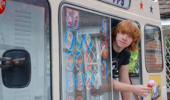 Rupert Grint Ice cream truck