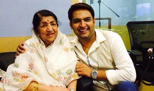 Lata Mangeshkar and Kapil Sharma Lata Mangeshkar and Kapil Sharma