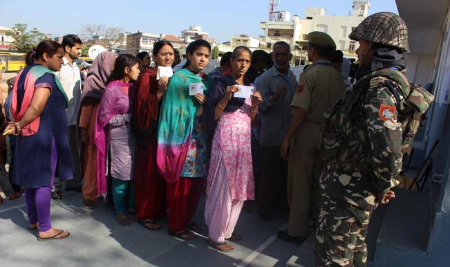 Jammu and Kashmir Polls: A third of Jammu constituency casts their ballot Jammu and Kashmir Polls: A third of Jammu constituency casts their ballot