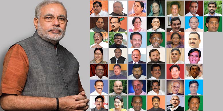 narendra modi swearing-in: the final cabinet of 45 ministers of namo