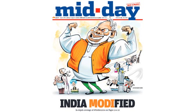 Narendra Modi's 'Tsunamo' in 10 newspaper headlines modi-1235