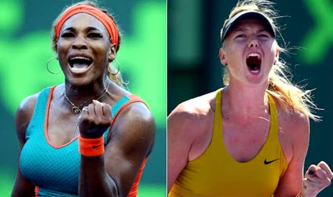 Serena Williams and Maria Sharapova