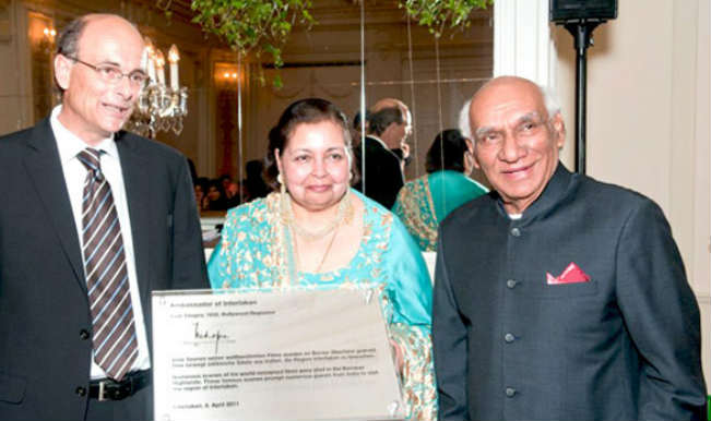 Yash Chopra and Pam Chopra