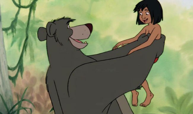 Baloo-holding-Mowgli-in-the-air