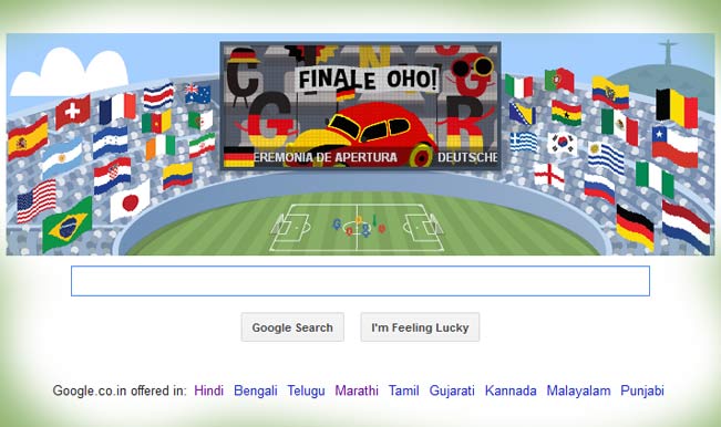Google doodles ‘The Best for Last’, depicts eccentric Germany vs Argentina final celebrations Google doodles ‘The Best for Last’, depicts eccentric Germany vs Argentina final celebrations