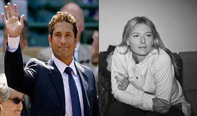 Maria Sharapova and Sachin Tendulkar