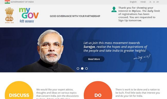 MyGov: PM Narendra Modi launches website for citizens (mygov.nic.in) MyGov: PM Narendra Modi launches website for citizens (mygov.nic.in)