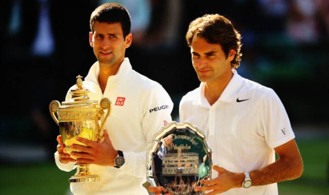 Roger Federer and Novak Djokovic