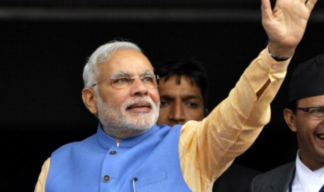 Narendra Modi discusses bilateral ties with Nepal president Ram Baran Yadav Narendra Modi discusses bilateral ties with Nepal president Ram Baran Yadav
