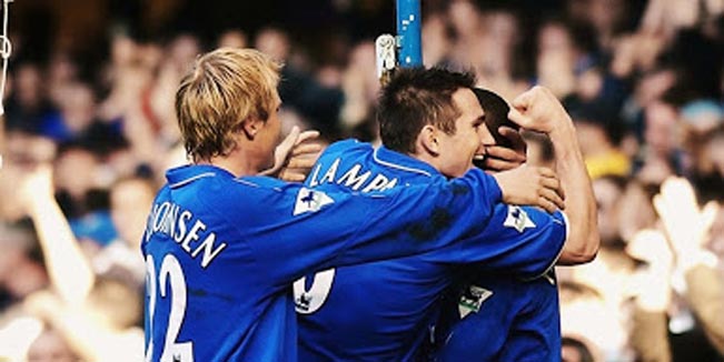 The goals Lampard scored against Manchester City