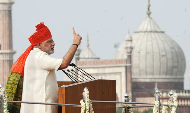 See pictures: Narendra Modi addressing the nation on the occasion of Independence Day See pictures: Narendra Modi addressing the nation on the occasion of Independence Day