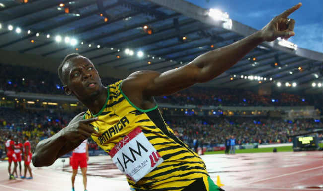 Usain Bolt at CWG 2014
