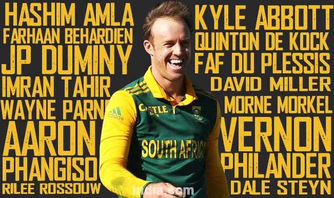Team South Africa - ICC Cricket World Cup 2015 | World Cup 2015.