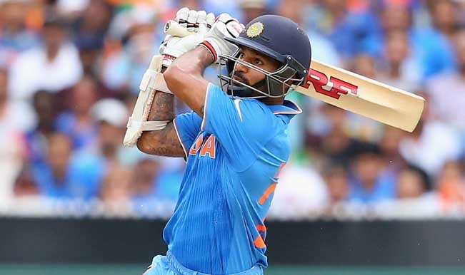 Image result for shikhar dhawan out