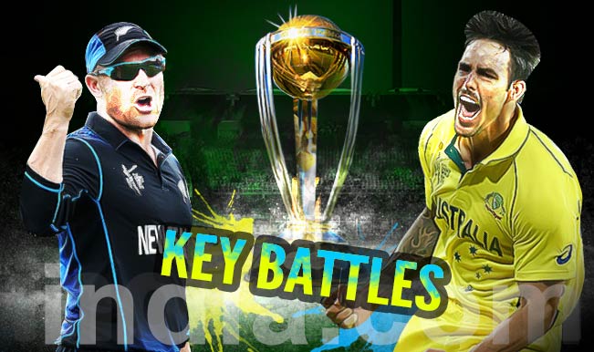 Australia vs New Zealand, ICC Cricket World Cup 2015 final: Brendon McCullum, Mitchell Johnson go head-to-head in 3 key battles of AUS vs NZ Australia vs New Zealand, ICC Cricket World Cup 2015 final: Brendon McCullum, Mitchell Johnson go head-to-head in 3 key battles of AUS vs NZ