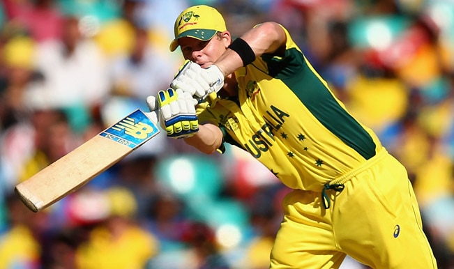 Steve Smith OUT! India vs Australia, ICC Cricket World Cup 2015 Semifinal — Catch Video Highlights of wicket here Steve Smith OUT! India vs Australia, ICC Cricket World Cup 2015 Semifinal — Catch Video Highlights of wicket here