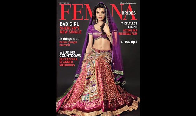 Is Sherlyn Chopra getting married? Sexy babe shines on Femina’s bridal edition Is Sherlyn Chopra getting married? Sexy babe shines on Femina’s bridal edition