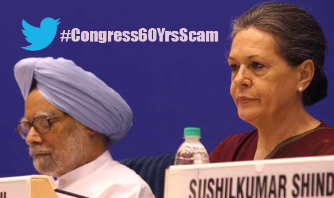 #Congress60YrsScam: Twitterati slam Congress party for scams during UPA regime #Congress60YrsScam: Twitterati slam Congress party for scams during UPA regime