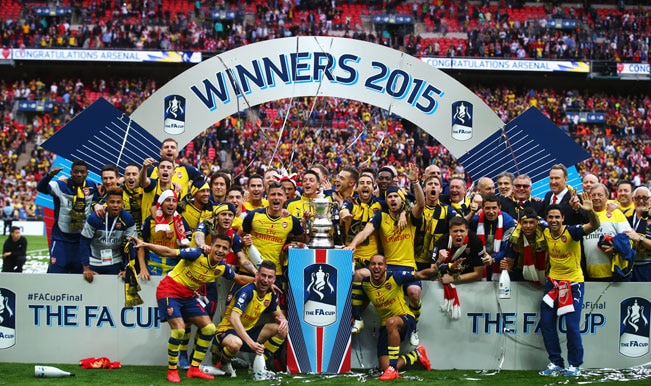 FA Cup 201415 Arsenal crush Aston Villa 40 to lift trophy for an