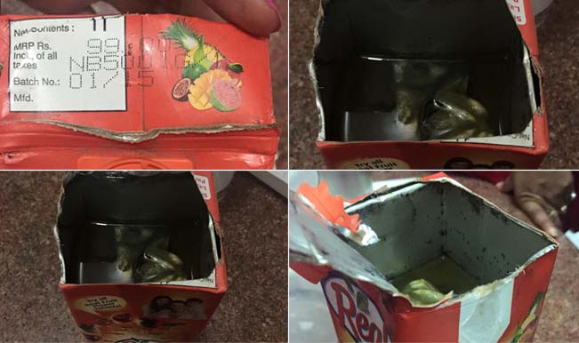 Is Dabur Real  Fruit Juice not Safe to Drink? Fungus like black substance ... - India.com