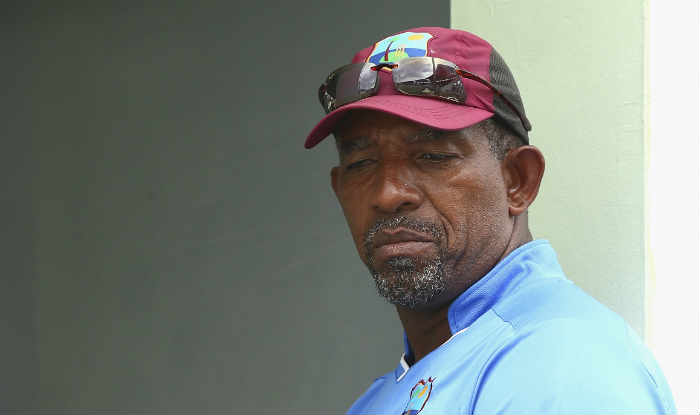 Bridgetown (Barbados), Sep 4: Newly-appointed West Indies head coach Phil Simmons, chairman of selectors Clive Lloyd and director of cricket Richard Pybus ... - GettyImages-476016590