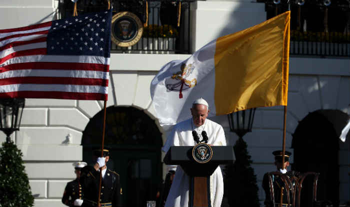 Pope Francis at White House: Climate change action can’t wait Pope Francis at White House: Climate change action can’t wait