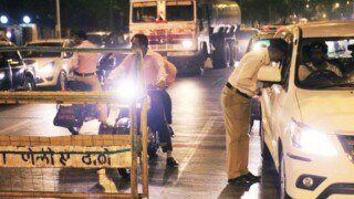 Mumbai police issues messages against drunken driving for party revelers on New Year's Eve Mumbai police issues messages against drunken driving for party revelers on New Year's Eve