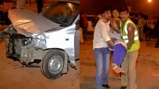 Massive road accident on Delhi's Rajpath: 5 injured including one police official, 5 cars damaged Massive road accident on Delhi's Rajpath: 5 injured including one police official, 5 cars damaged