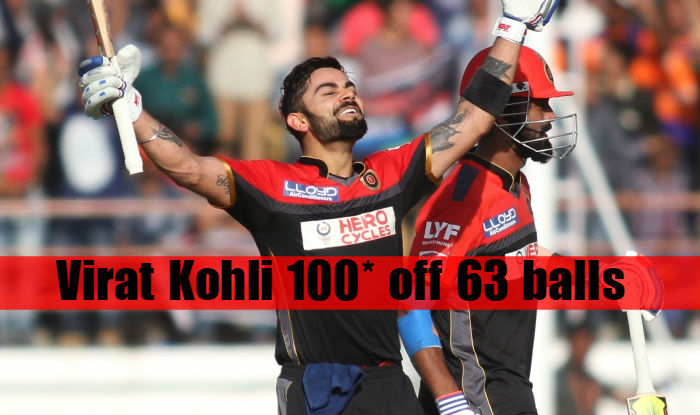 Virat Kohli Scores His Maiden T20 Century Watch Video Highlights Gl Vs Rcb Ipl 2016 8180