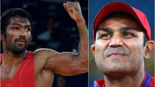 Yogeshwar Dutt's Olympic bronze medal upgraded to silver; Virender Sehwag celebrates surprise news with hilarious tweet Yogeshwar Dutt's Olympic bronze medal upgraded to silver; Virender Sehwag celebrates surprise news with hilarious tweet