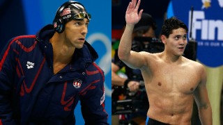 Rio Olymipcs 2016: At 13 years Joseph Schooling met his hero Michael Phelps, 8 years later he beats his hero in 100m Butterfly finals Rio Olymipcs 2016: At 13 years Joseph Schooling met his hero Michael Phelps, 8 years later he beats his hero in 100m Butterfly finals