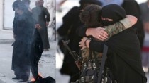 Watch Video: Civilians in Syria cut beards and set burqas to fire, celebrating freedom from ISIS