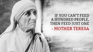Mother Teresa 106th birth anniversary: 17 most inspiring quotes of the icon of peace and humanity! Mother Teresa 106th birth anniversary: 17 most inspiring quotes of the icon of peace and humanity!