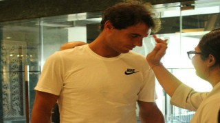 Spain squad arrive India for Davis Cup tie Spain squad arrive India for Davis Cup tie