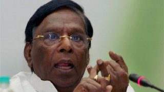 DMK's all party Cauvery meet will pressure Centre, Karnataka: Puducherry CM V Narayanasamy DMK's all party Cauvery meet will pressure Centre, Karnataka: Puducherry CM V Narayanasamy