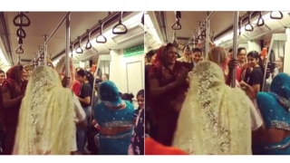 WATCH: Impromptu dance performance by a group of women on Delhi metro! WATCH: Impromptu dance performance by a group of women on Delhi metro!