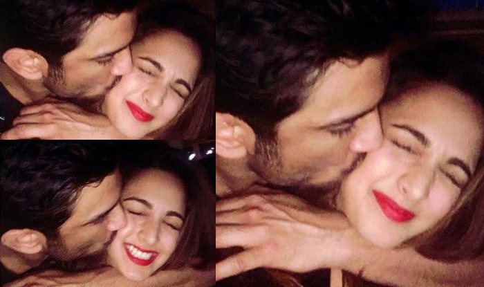 Sushant Singh Rajput kisses Kiara Advani at Salman Khan's birthday bash