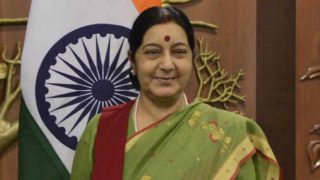 Amazon removes doormat with Indian flag after Sushma Swaraj threatens with visa ban Amazon removes doormat with Indian flag after Sushma Swaraj threatens with visa ban