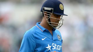 Watch: Crowd roars as MS Dhoni walks out to bat at Brabourne stadium during India A vs England warm up match Watch: Crowd roars as MS Dhoni walks out to bat at Brabourne stadium during India A vs England warm up match
