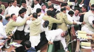 Jammu and Kashmir Assembly budget session: Opposition disrespects National Anthem, creates ruckus Jammu and Kashmir Assembly budget session: Opposition disrespects National Anthem, creates ruckus