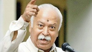 RSS chief Mohan Bhagwat faces protest outside Patna airport, shown black flags by Tej Pratap Yadav's group RSS chief Mohan Bhagwat faces protest outside Patna airport, shown black flags by Tej Pratap Yadav's group